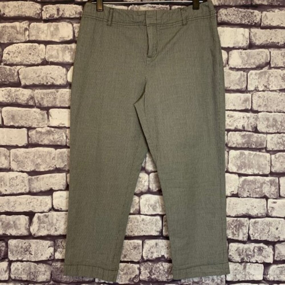 Coldwater Creek Seersucker Crop Pants Size 10